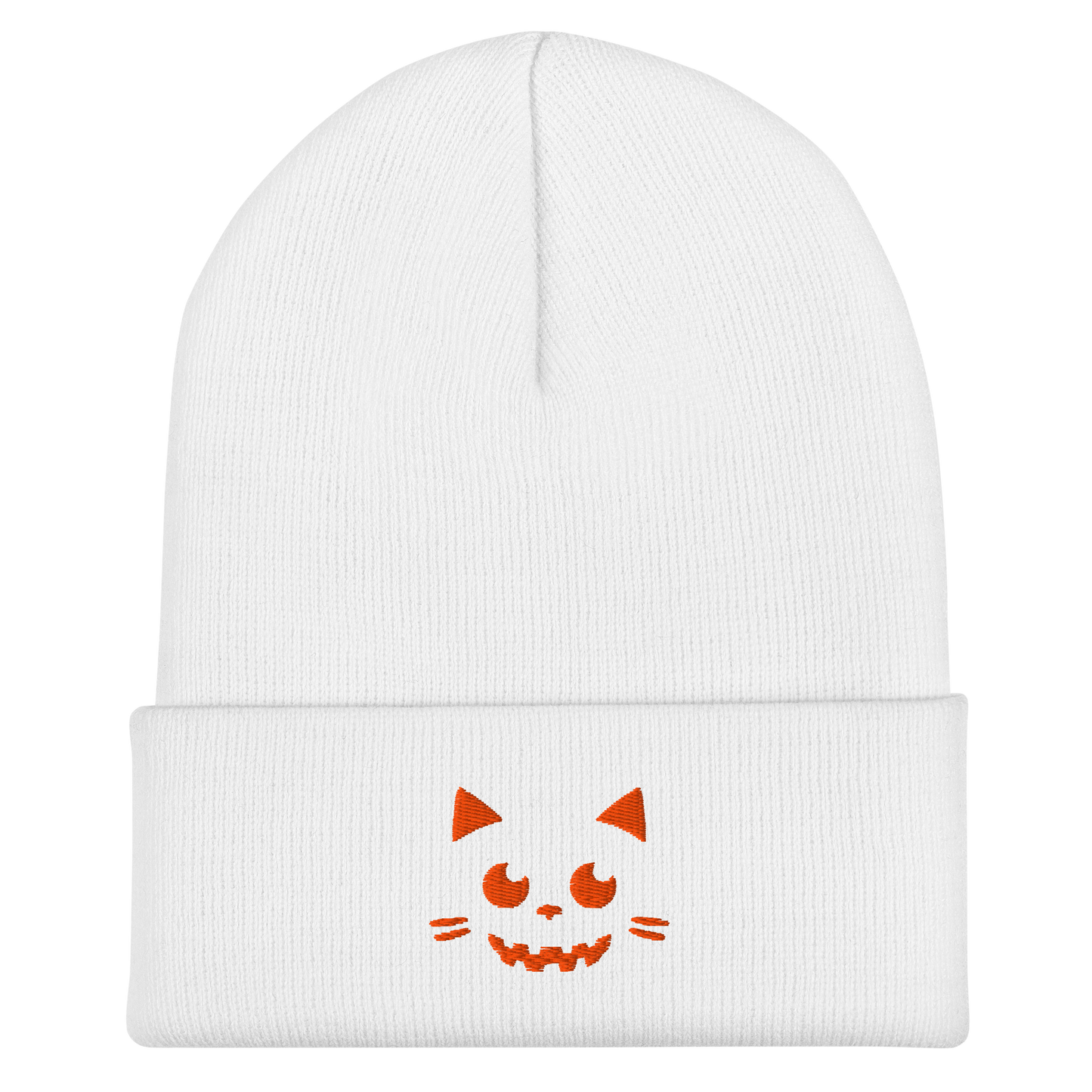 Cat-o-Lantern Cuffed Beanie