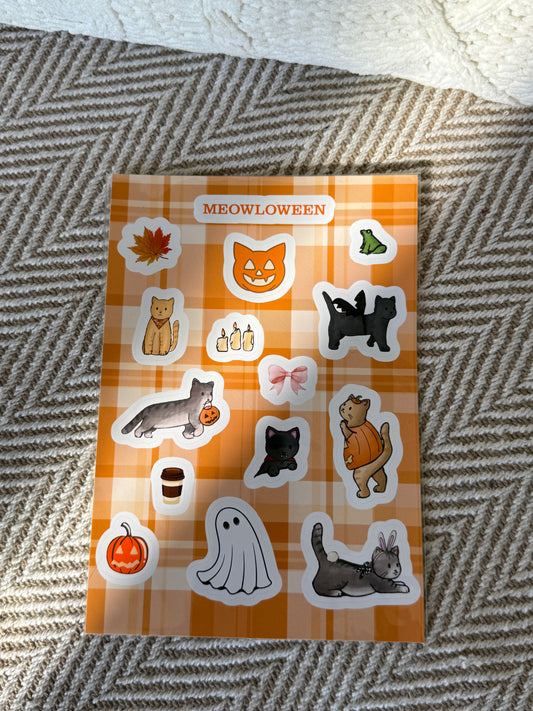 Meowloween Sticker Parade