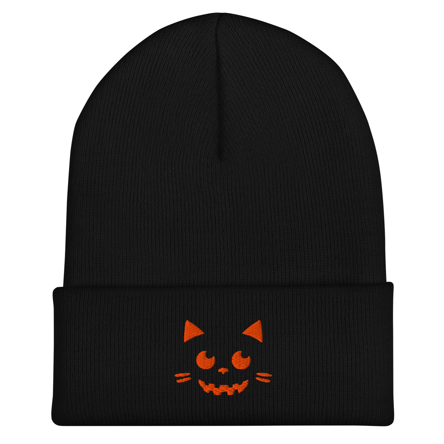 Cat-o-Lantern Cuffed Beanie